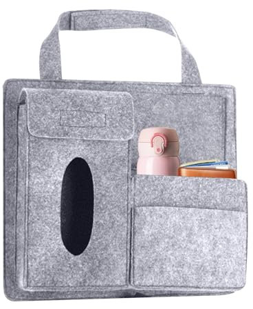 Autositz Aufbewahrung - Auto Rücksitz Organizer | Reiseorganizer für Kinder, Vista Filz Autositztasche - Aufbewahrungsbox mit mehreren Fächern für Autositz