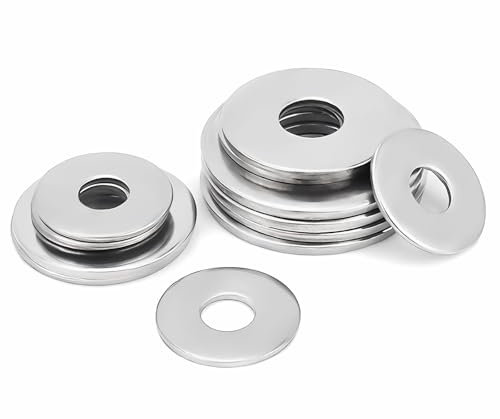 SHUNCHG 20 pezzi M16x30 Rondelle Piatte Acciaio Inossidabile A2 V2A Rondelle Piane Queste Sono Adatte per Dadi, Viti e Barre Filettate