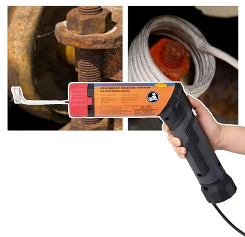 Kit di riscaldamento a induzione magnetica commerciale da 1100 W, Rimozione leggera del bullone del riscaldatore a induzione, strumento di riscaldamento senza fiamma portatile, cassetta degli attrezzi