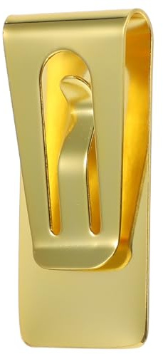 Clip Banconote in Acciaio Inossidabile Oro, Compatta e Leggera | Design Multifunzionale, Resistente All'usura, per Casa e Ufficio, Formato Piccolo, Pratico per Uso Quotidiano