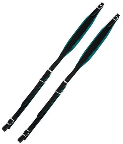 YARNOW Sangle D’accordéon Réglable en Similicuir Vert, Confortable et Légère, Compatible 16 à 120 Basses, Accessoire pour Musiciens en Déplacement, Sangle de Voyage Sécurité