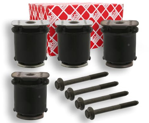 febi bilstein 32638 Achskörperlagersatz für Hinterachsträger, mit Schrauben, 1 Stück | Kompatibel mit: AUDI A3, A3 Sportback, TT, SEAT ALHAMBRA, ALTEA XL, SKODA OCTAVIA II Combi, SUPERB II, SUPERB II Kombi, YETI