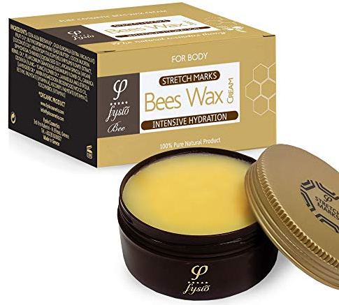 Fysio Stretch Marks and Scars Cream with Beeswax, Olive Oil And Essential Oils | 100% Natural Ingredients | Best Body Moisturiser For The Correction & Prevention of Stretch marks & Scars |200ml