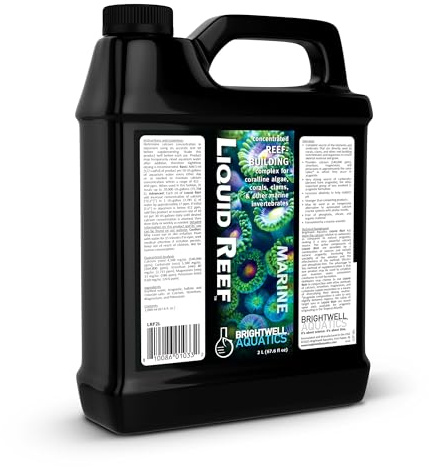 Brightwell Aquatics Liquid Reef – Complete Calcium, Carbonate & Mineral Supplement for Corals & Reef Aquariums – Supports Growth & Alkalinity – No Phosphates, 2L