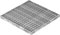 Fenau - Garagen-Gitterrost 490 x 490 x 30 mm, MW: 30/30 mm, verzinkt, Rost für Zarge: 500 x 500 x 33 mm, Bau-Normrost für Lichtschacht