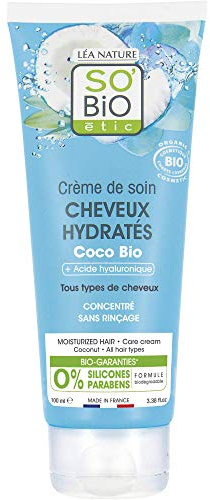 So'bio Etic Crème de soin cheveux hydratés coco - Le tube de 100 ml
