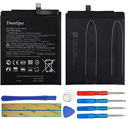 Duotipa Ersatzakku Batterie BM3L kompatibel mit Xiaomi Mi 9 Mi9 Akku mit Werkzeugen