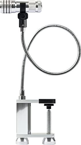 SCHWAIGER 658170 - Torcia elettrica per barbecue, luce da lavoro, a collo di cigno, a LED, girevole magneticamente