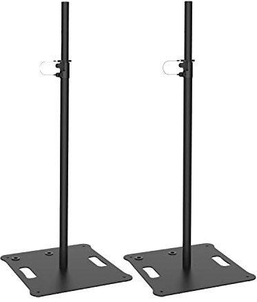 (Pair) TEK audio SS600 - square base elegant space-saving speaker stands
