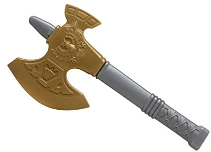 BigBuy Carnival Hacha de Guerra 37 cm Dorado