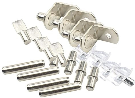 WATIIFUFU 80er-pack Regalstifte Aus Edelstahl – Halterungen für Regale Metallhaken für Stecktafeln Schrankregalklammern Holzregalhalterungen