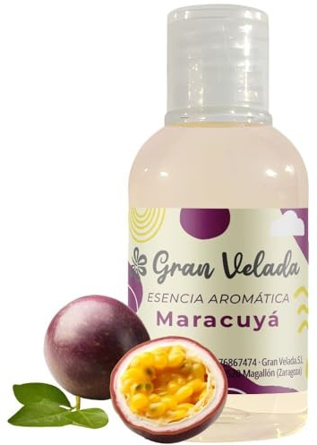 Gran Velada - Duftöl Passionsfrucht 1000 ml | Exotisches Maracuja Duftöl für Seifen, Kerzen und Kosmetik, Hochkonzentriertes Parfümöl für Diffuser, DIY Naturkosmetik und Raumdüfte, Tropischer Duft