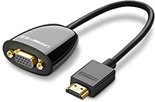 Adaptador Ugreen MM105 HDMI-VGA s/Audio Negro