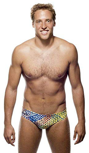 Turbo Schwimmhose Herren Circle - hochwertige Badehose für Schwimmer Wasserball Trianthlon (dt. Gr. 50 / Turbo Gr. XL)