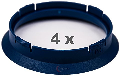 4 Zentrierringe f??r Alufelgen 63.30 mm auf 57.10 mm Kunststoff (63,30/57,10)