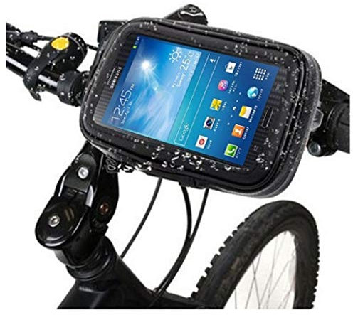 DFV mobile - Support Professionnel Guidon Bicyclette Moto Imperméable Rotative 360 Compatible avec DOOGEE HOMTOM S12 3G - Noir
