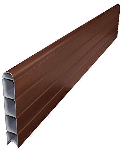 6' (1.8m) Walnut Long Composite Fence Board Plastic Eco Fencing Panel Plank Gravel Board