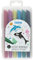 Stylex 64016 - Glitzer Fasermaler, Fasermalstifte für Kinder, 6 Farben in wiederverschließbarer Box, zum Malen, Basteln und Zeichnen