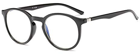 Suertree Blått filter datorläsglasögon, 1 st blåljusblockerande glasögon, anti-blåljusglasögon, spelglasögon, visionvård, bländningsläsare för PC laptop-spelare JH250