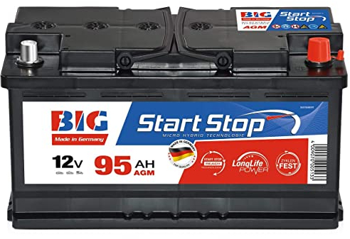 AGM Autobatterie 12V 95Ah 950A BIG Start-Stop Batterie statt 100Ah 92Ah 90Ah
