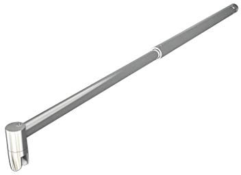 Barra Stabilizzatrice Cromo Lucido a Sezione Circolare da 70-120 cm Regolabile con Due Teste Girevoli per Box Doccia Walk in Parete Fissa Vetro Da 6-10 mm