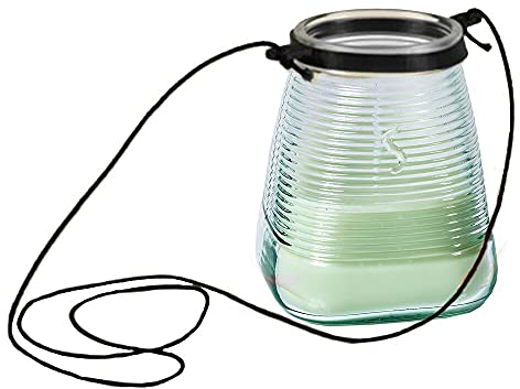 Kerzen für draußen 4 Stück - Duftkerzen Zitronengras Citronella zum Aufhängen - Perfekt für deinen Garten - im 4er Set - 45h Brenndauer - 9x9x9,8 cm