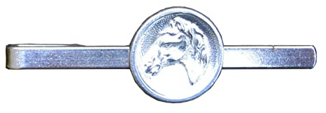 Pince à Cravate Cheval, Cadeau Equestre, Faite Main en Étain, par William Sturt, des Étains de Jumilhac