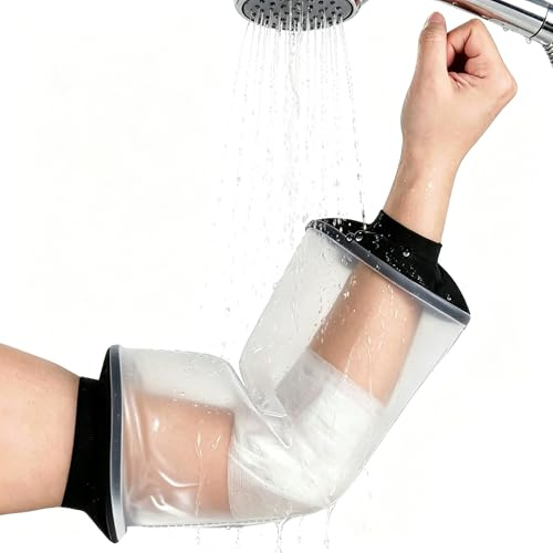 HKF HO KI HO PICC Line,Protection de coude étanche pour adulte,Sac Douche/Etanche Platre Gardez les Picc Line et le Bandage au sec Pendant le Bain