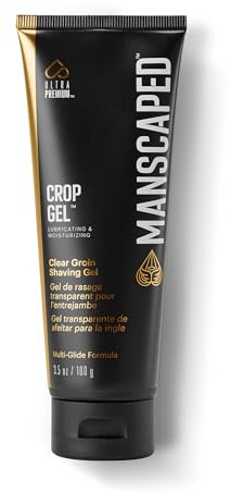 Crop Gel® von MANSCAPED®, Transparentes Rasiergel für die Intimrasur, Pflegt die Haut im Intimbereich beim rasieren, Spendet Feuchtigkeit und ist auch nach mehreren Zügen gleitfähig, Vegan, 100 g Tube