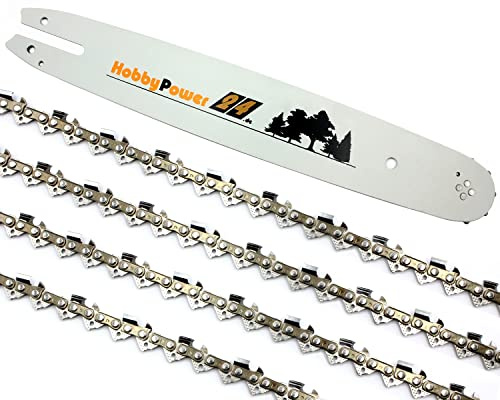 4x Sägekette + Schwert 40cm Vollmeißel 3/8 55 TG 1,3 mm für Stihl MSE200 210 230