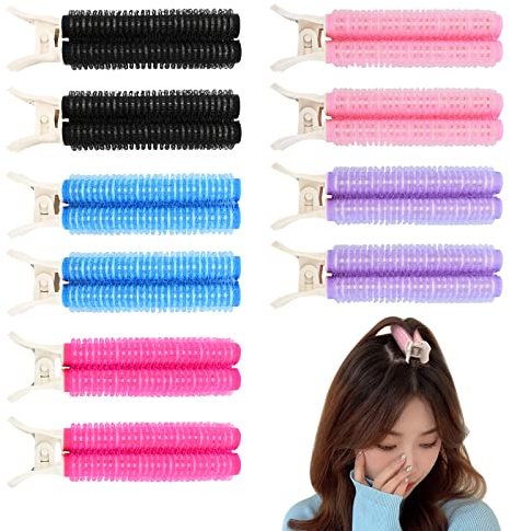 Bekecidi 10 Stück Volumen-Haarspangen, Haarwurzel-Clips, Natürliche Flauschige Lockenwickler Roller Clips Sofortige Haarvolumen-Clips Haarstyling-Werkzeuge Zubehör für Frauen und Mädchen