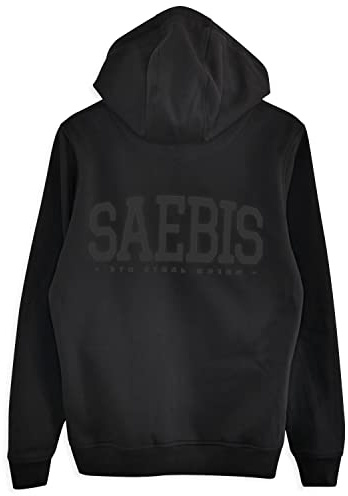 SAEBIS Lifestyle Herren Zip Hoodie mit Reißverschluss, mit Kapuze