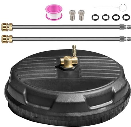 Attacco per idropulitrice – Heavy Duty 3600PSI Pulitore per calcestruzzo per pavimenti, attacco rapido da 1/4 di pollice, detergente per patio con setole dure per pavimenti vialetti