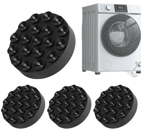 Shurzzesj Waschmaschinen-Antivibrationspads, Waschmaschinenmatte, Geräuschreduzierende Antivibrationsmatte Waschmaschinen-Fußpolster, Elastische vibrationsabsorbierende Matte für