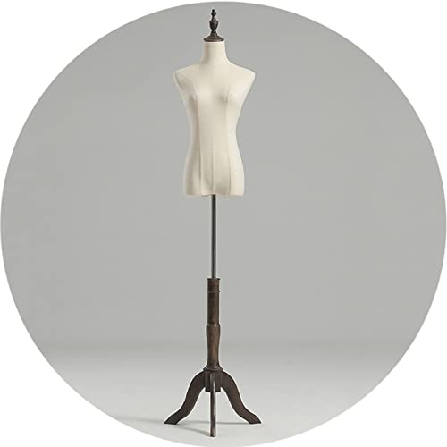 LIUSP Weiblicher Schaufensterpuppen-Torso, Halbkörper-Schneiderpuppe, Halbkörper-Schneiderpuppe ohne Kopf zum Aufbewahren von Kleidung, 155-180 cm höhenverstellbar