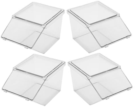 MAGICLULU 4piezas Caja Almacenaje Tapa Para Bolsitas De Té Organizador De Café Estuche Para Paquetes De Té y Soporte Para Bolsas De Azúcar