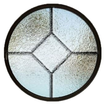Generisch Um 360° drehbares Unterputzfenster mit Griffen, Drehfenster for den Haushalt, rundes Schuppenfenster mit gehärtetem Glas, Fenster for Mobilheime, Kellerfenster(60cm/23.6in)
