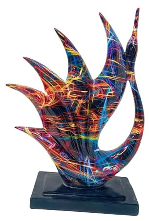Fenteer Escultura Animal de Estatua de Cisne, Figura Decorativa, Adorno de Mesa para Estante, Style B