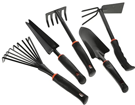 Toyvian 5pezzi Giardinaggio Manico in Attrezzi Da Scavo Per Piantagione Da Giardinaggio e Piantagione Strumento Per Piantare