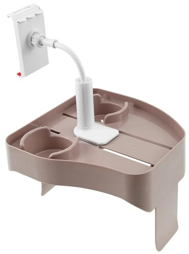 3-in-1 Adjustable Hot Tub Tray Table with Cup Holder Phone Holder, Fits for Outdoor Inflatable Pools/Spas Caddy Drink Tray, Must Have Hottub Accessories for Adults
