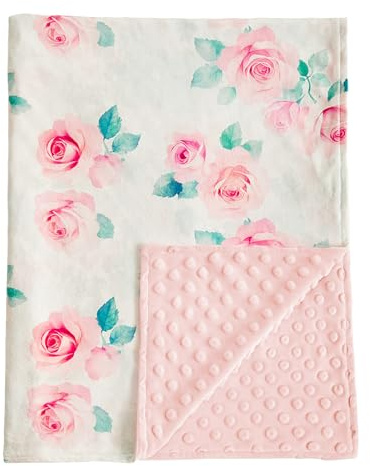 JHCHMX Floral 75x100cm Baby Blanket Ultra Soft Breathable and Warm Swaddle Blanket Portable Sleeping Blanket for Newborns,Unisex, Toddlers, Boys,Girls