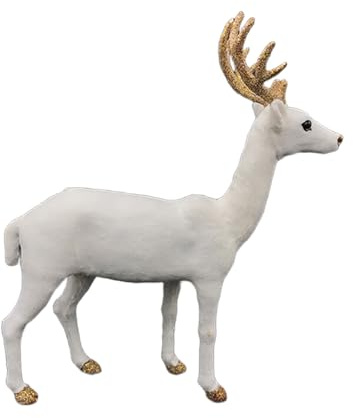 Christmas Decorations, Realistic Reindeer Figures, Collectible Animal Model for Holiday Table Desk Ornament, Home Decor, Xmas Gift