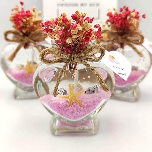 Juego de velas de cristal con forma de corazón y adhesivo personalizado para invitados en fiestas nupciales, regalos de baby shower, velas de gel para bodas, juego de 30 unidades