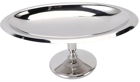 HEEPDD Tazón de Postre de Acero Inoxidable, 304 Acero Inoxidable, Diseño de Pie para Helados y Ensaladas, Ideal para Fiestas y Uso en el Hogar, 6.7x2.8x3.7in (estilo 1)