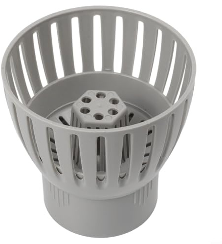 Bebykilemi Écumoire de vidange de bassin Koi avec contrôle de l'eau réglable et tasse de collecte élargie pour enlever efficacement les feuilles et les débris dans les étangs de jardin (90 mm)