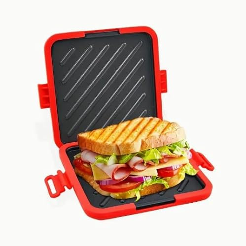 Clever Micro Toastie Maker - Microwave Toastie Sandwich Maker - Silicone Microwave Toastie Maker for Quick, Delicious Toasties - Easy Clean & Portable - Perfect for Home or Office Snack