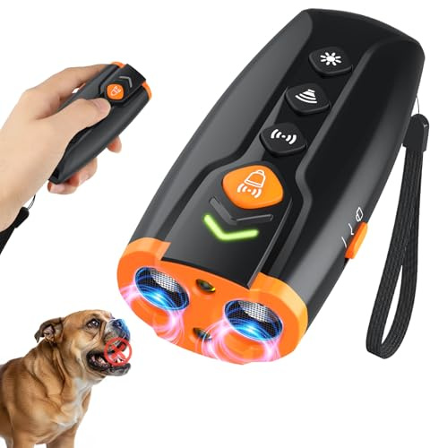 AOZOOM ultraschall hundegebell,7 m Reichweite Geeignet für den Innen- und Außenbereich, Ultraschall-Abschreckungsgerät gegen Hundebellen,Anti-Bell-Gerät für Hunde