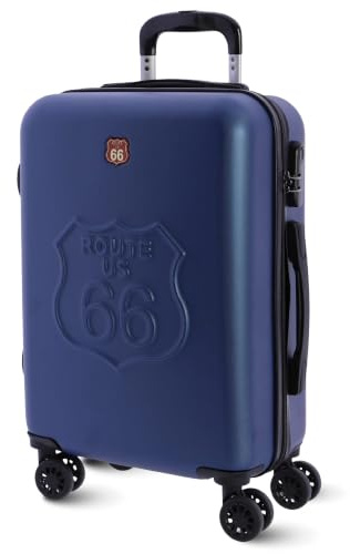 Route 66 - Valise Cabine 55x40x20 Rigide ABS 4 Roues - Bagage Avion