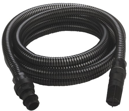 Einhell Manguera de Aspiración, con terminales de PVC, Color Negro, 7 m