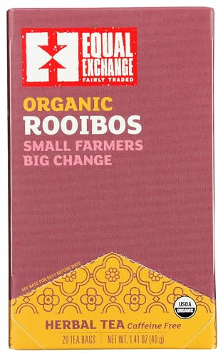 Equal Exchange - Organic Small Farmers Big Change Herbal Tea Caffeine Free Rooibos - 20 Tea Bags
